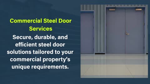Commercial Metal Door Installation Calgary
