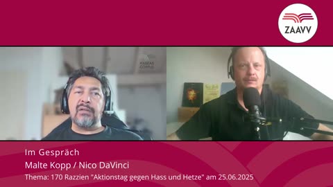 170 Razzien - Aktionstag Hass und Hetze - Im Gespräch Malte Kopp/Nico DaVinci (Habeas Corpus)