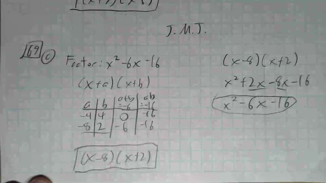 Saxon Algebra 1 Lesson 69 (c)