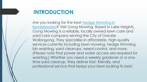 Best Hedge trimming in Kemblawarra