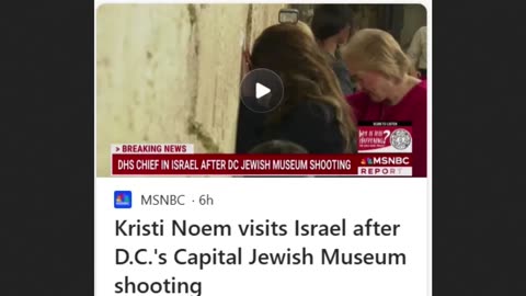 Kristi Noem Visits Jerusalem Wall - Who's Interests Does She Represent?
