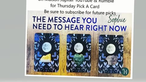 Thursday Pick A Card