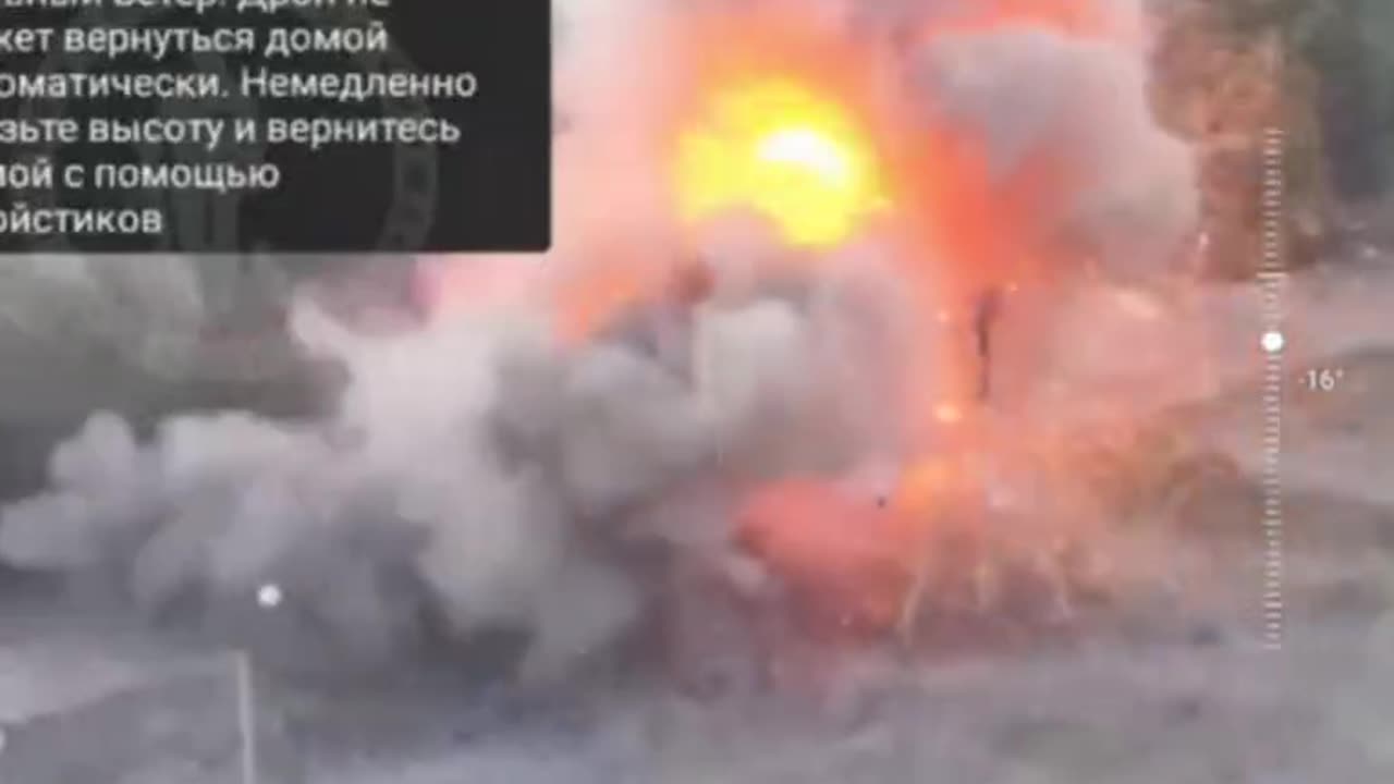 Ukrainian CV-90 IFV Drove Over an Anti-Tank Mine