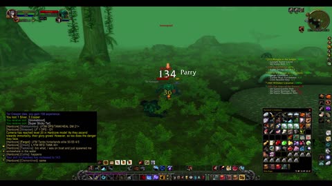 Turtle wow - Melee HC Slow and Steady Hunter - Part 121 - Ungoro Trex almost ate me - No commentary
