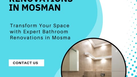 Transform Your Space with Expert Bathroom Renovations in Mosman