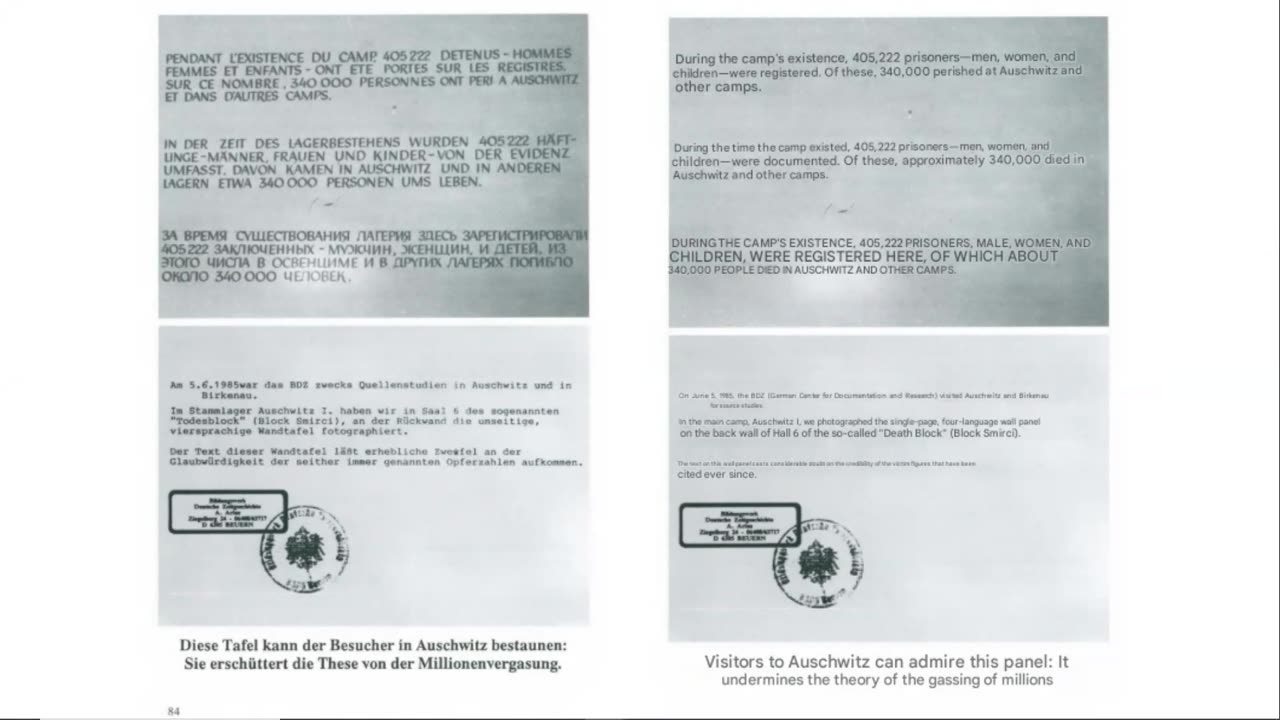 Only 405,000 registered at Auchwitz