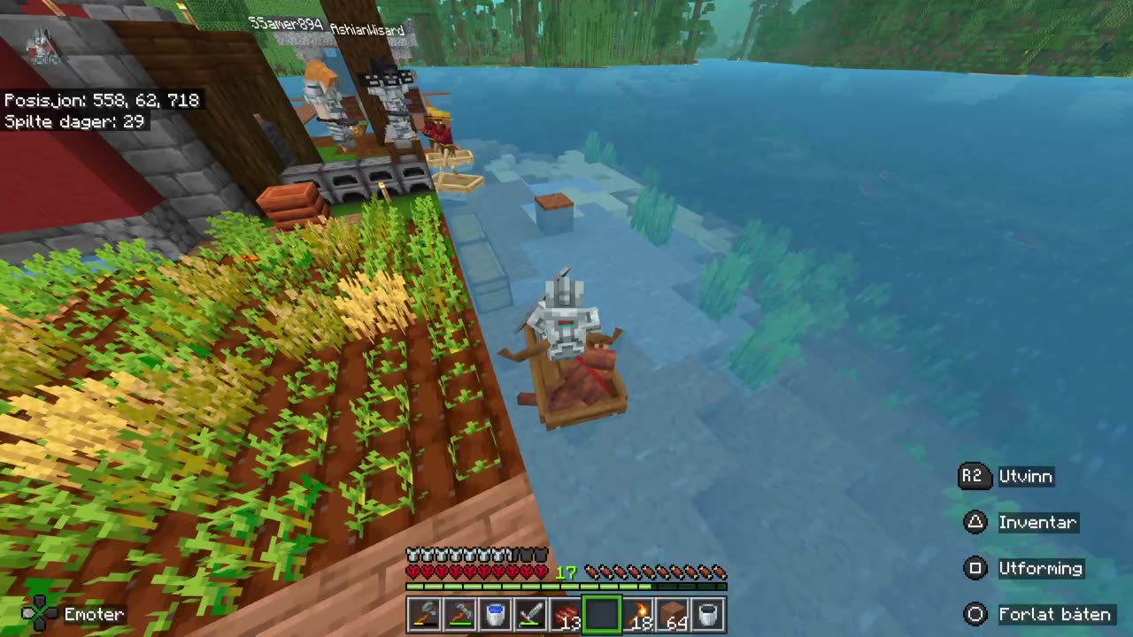 Playing Minecraft Hard Core with friends part 6