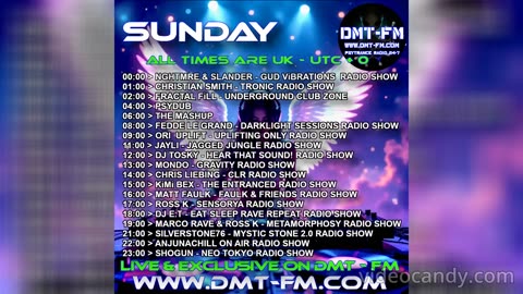 Radio Show DMT – FM Weekly Schedule Monday 22-09-2025 / Sunday 28-09-2025
