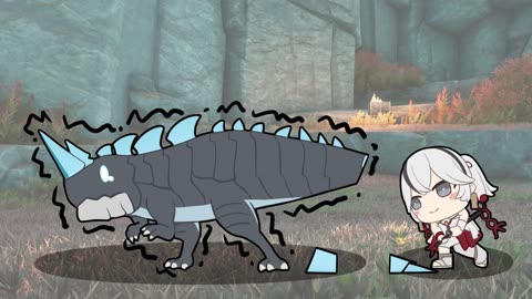Camellya Hunting the Corrosaurus