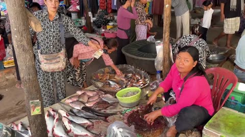 Life in the Countryside of Siem Reap, Second video – Daily Village Activities & Market Scenes