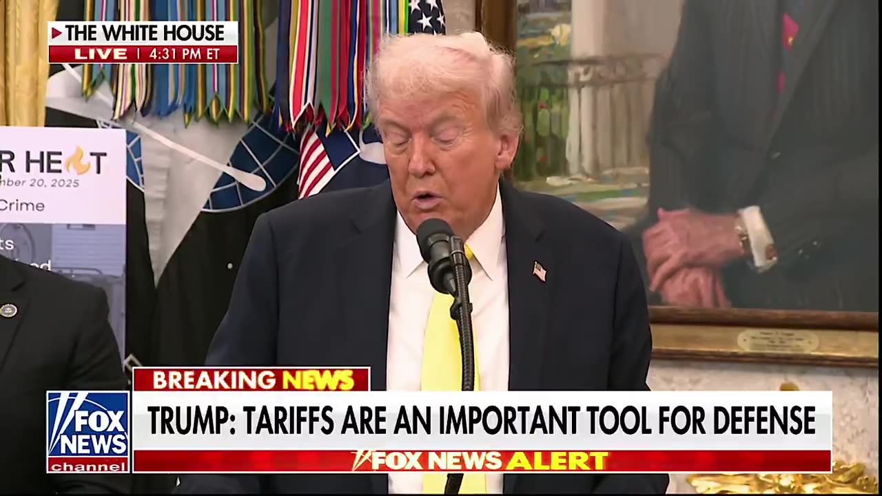 President Trump says that he will GO to the Supreme Court to WATCH their ruling on his Tariff Power.