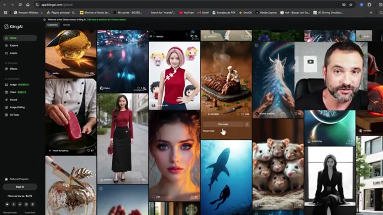testeo de creador de video de inteligencia artificial