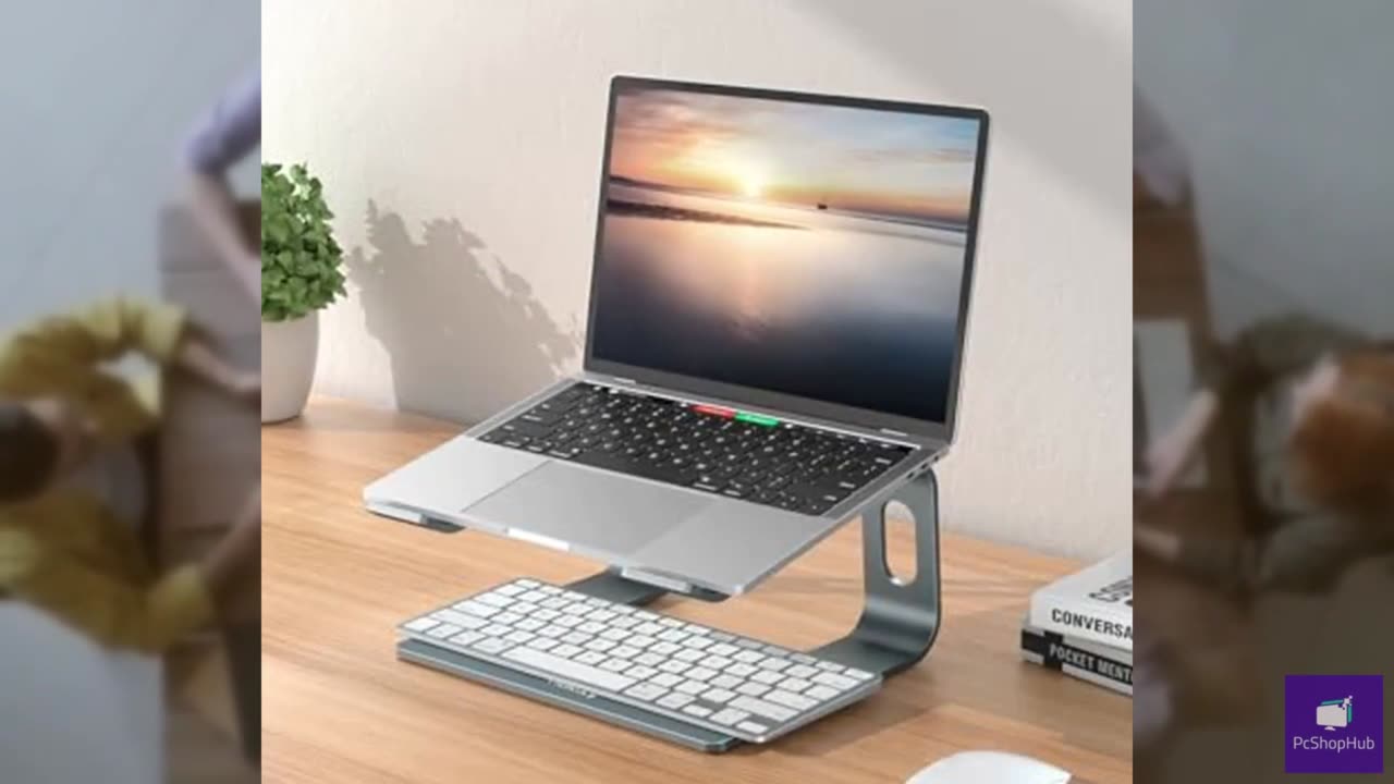 Nulaxy C3 Fully Aluminum Detachable Laptop Stand, Ergonomic Computer Riser for D