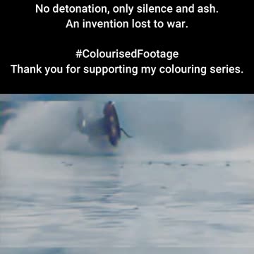 British Experimental Explosive Cart Failure #ColourisedHistory