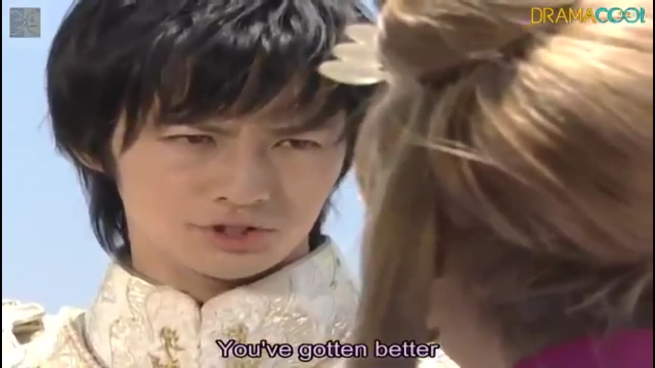 Usagi & Mamoru sailor moon live action act 42 Mamoru saves Usagi from the monster attack