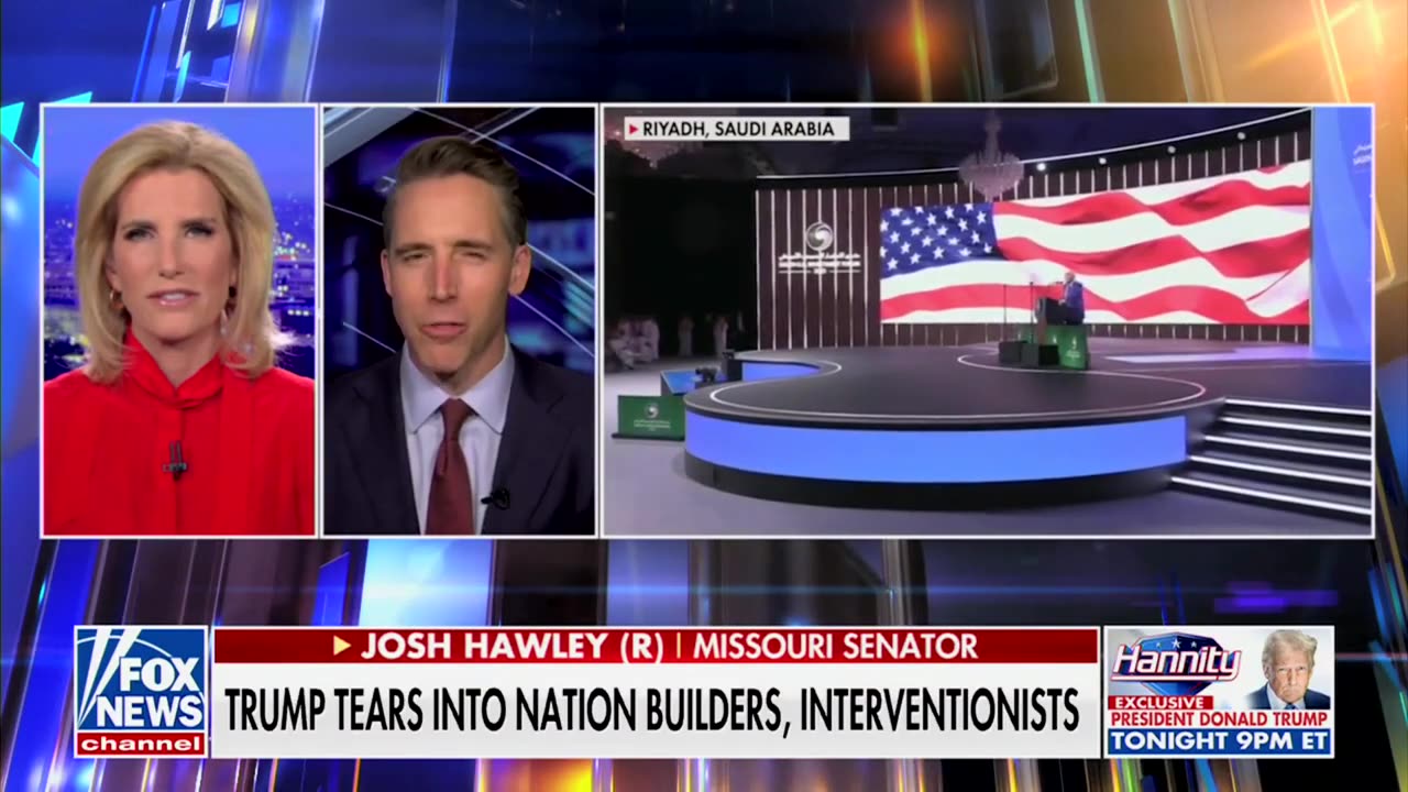 Josh Hawley Says Trump Served 'It Up Straight' To Democrats As Well As Neocons