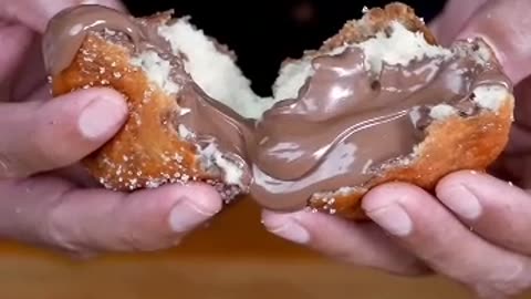 Have you ever tried chocolate filled doughnuts 🤤