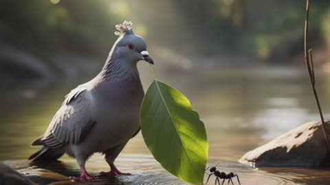 the ant and the pigeon