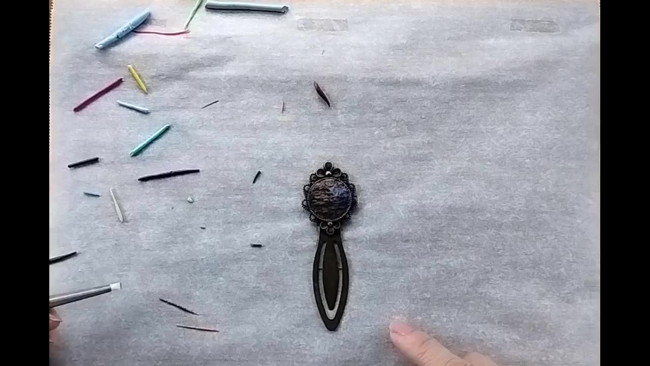 Polymer Clay Bookmarks Making-The The Water-Lily Pond