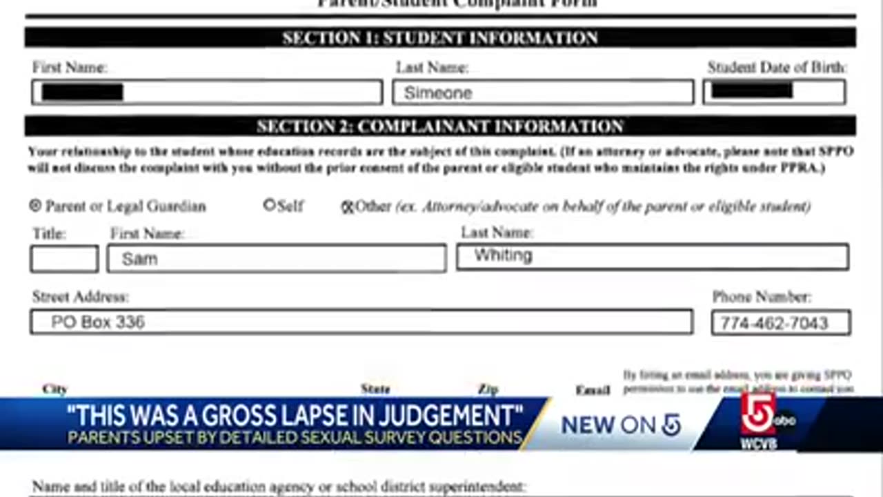 PARENTS FURIOUS AFTER BURLINGTON, MASS STUDENTS 🔞 GIVEN SURVEY WITH SEXUAL QUESTIONS
