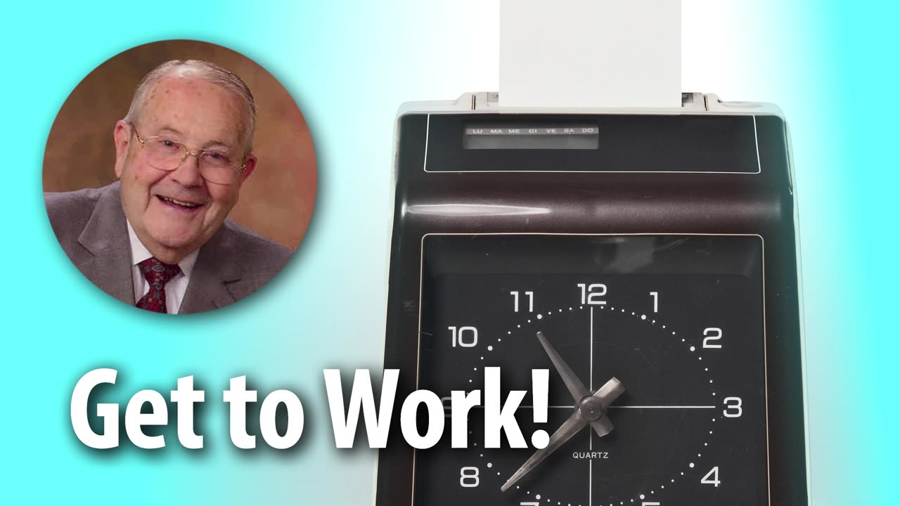 GET TO WORK​!​​ – John 9:4 Devotional by Pastor Cecil A. Thompson