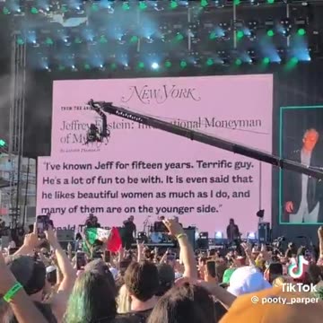 Dropkick Murphys just played this stunning montage of Donald Trump and Jeffrey Epstein