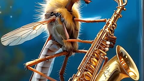 Pernilongo sax: #ia #musquito #insetos #saxophone #musica