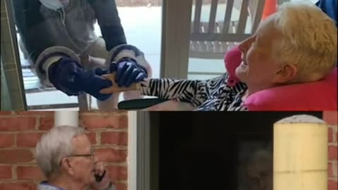 Husband sits outside of wife's nursing home window for hours each day