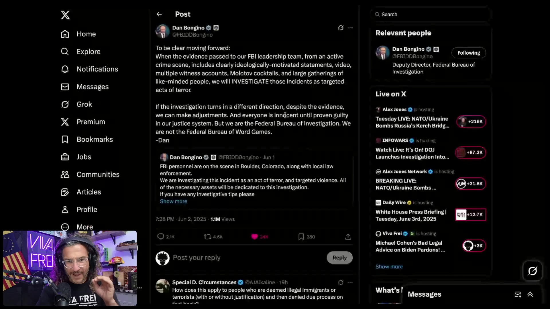 FBI Goes to War on Gender Affirming Care! The Much-Needed Return to Reality! Viva Frei