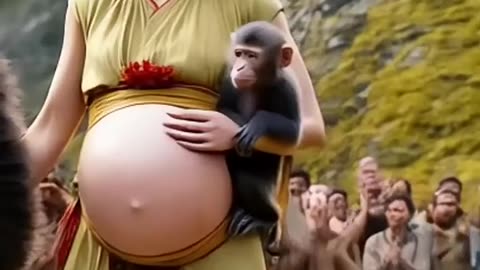 Gorilla marries monkey 😁