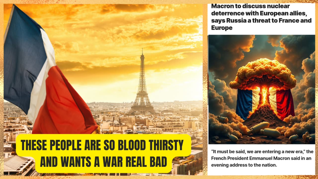 FRANCE AND EUROPE YOU CANNOT WIN A WAR AGAINST RUSSIA THE UNIVERSE WON'T ALLOW IT