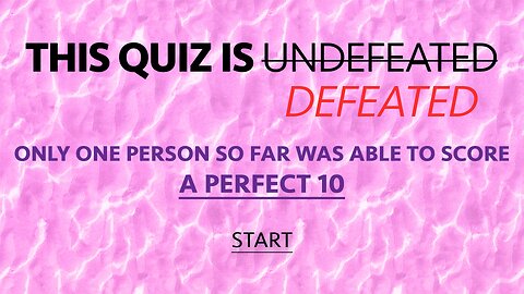 Unbeatable Knowledge Quiz