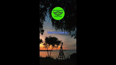 What You Seek Is...