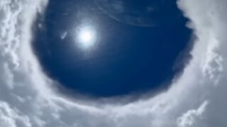 FLIYNG INSIDE THE ERIN HURRICANE EYE