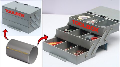 how to make a tool box using PVC pipe | creative idea with PVC pipe