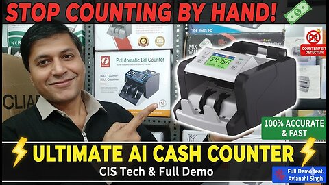 Best Artificial Intelligence CIS Technology Mix Note Counting Machine with Fake Note Detector