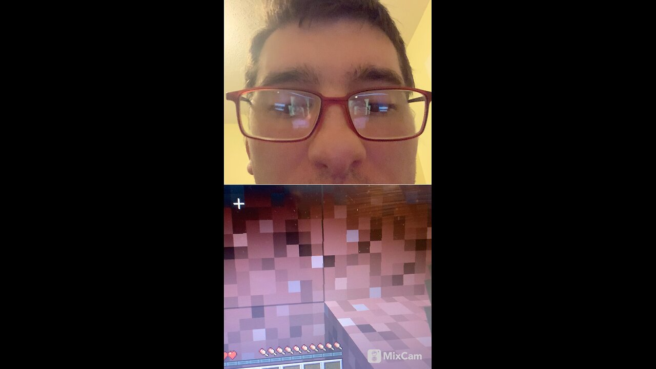 Playing Minecraft