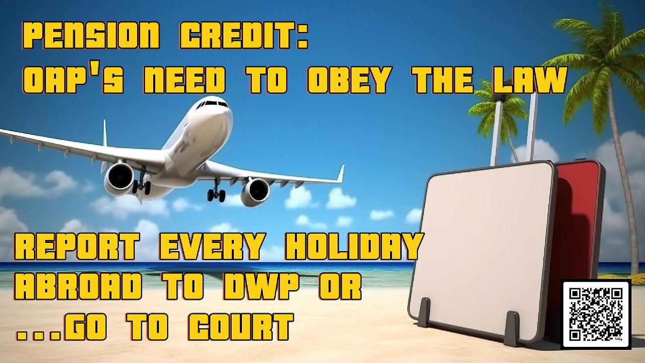 Pension Credit, OAP's need to obey the Law