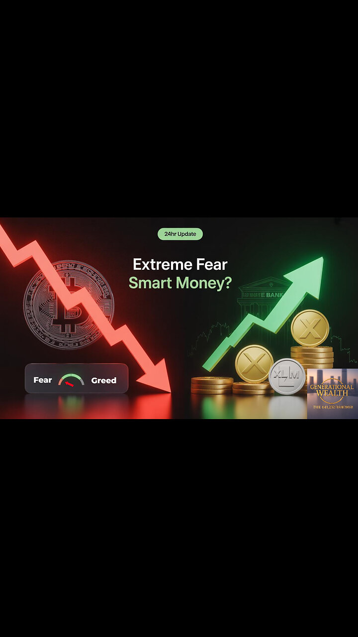 Crypto News Today: Extreme Fear & Smart Money Moves (24HR Bitcoin, XRP, XLM, ZBCN Update)
