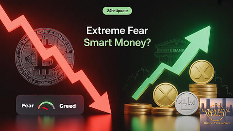 Crypto News Today: Extreme Fear & Smart Money Moves (24HR Bitcoin, XRP, XLM, ZBCN Update)