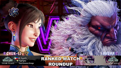 Kuya Kalbo SF6 Ranked Roundup. Chun Li Master Rank [Hori Fight Stick]