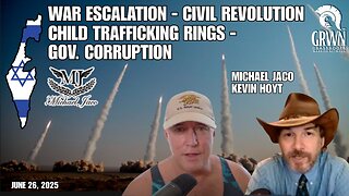 Escalation of the conflict in the middle east, child trafficking rings, government corruption