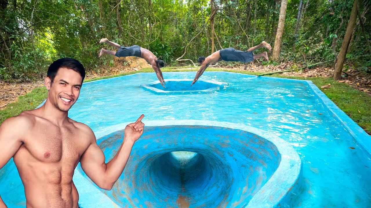 Building The Most Secret Underground Shelter with Hidden Underground Tunnel Swimming Pool EP02