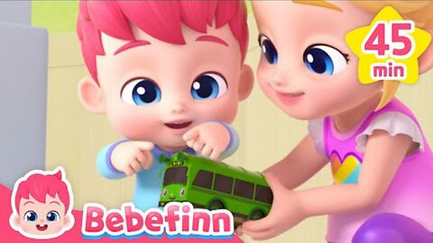Wheels on The Bus +More Nursery Rhymes | Kids Song Compilation | Bebefinn