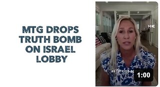 ✡️ MTG DROPS TRUTH BOMB ON ISRAEL LOBBY