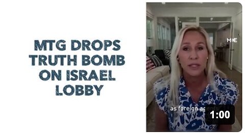 ✡️ MTG DROPS TRUTH BOMB ON ISRAEL LOBBY