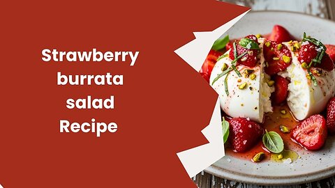 Strawberry burrata salad|healthy salad recipe|keto recipe|keto diet