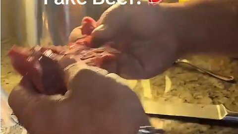Butcher, bought a pack of ‘Certified Angus Beef’ from the grocery store, it so fake, like its glued