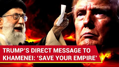 Trump STUNS Khamenei With Haunting Warning: ‘Make A Deal Now Or…’ After Israel’s Op Rising Lion