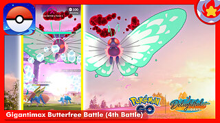 Gigantimax Butterfree Battle (4th Battle) | Pokemon GO
